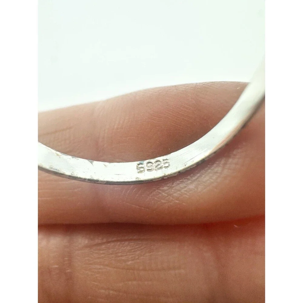 Sterling Silver 925 Dragonfly Ring with Clear Accents Size8.25